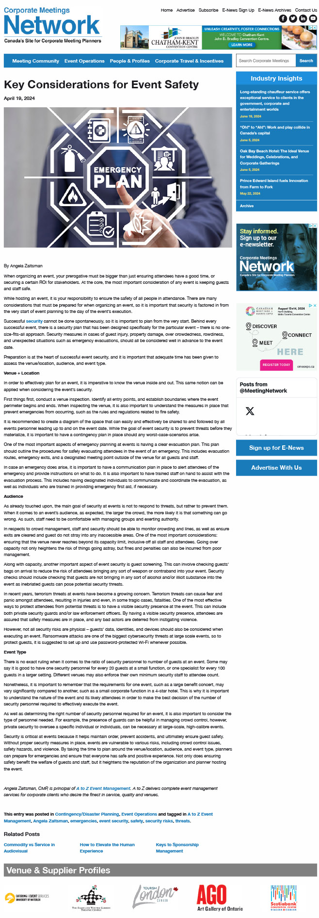 Corporate meetings network